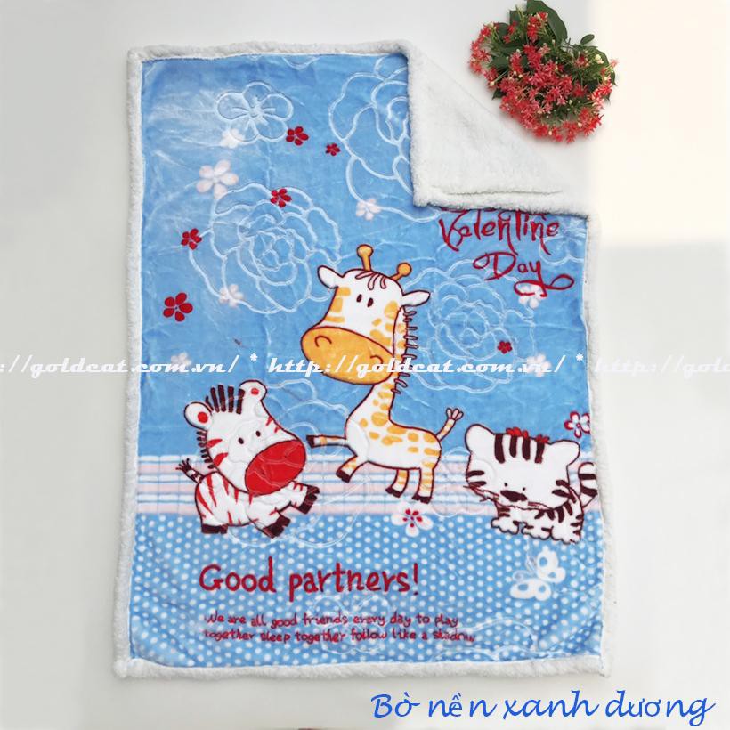 Chăn lông cừu siêu ấm Goldcat- Nhiều màu sắc cho bé