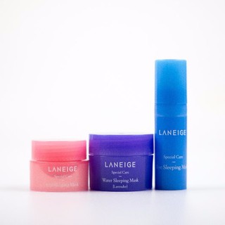 Set mặt nạ ngủ cho mắt môi và da mặt Laneige