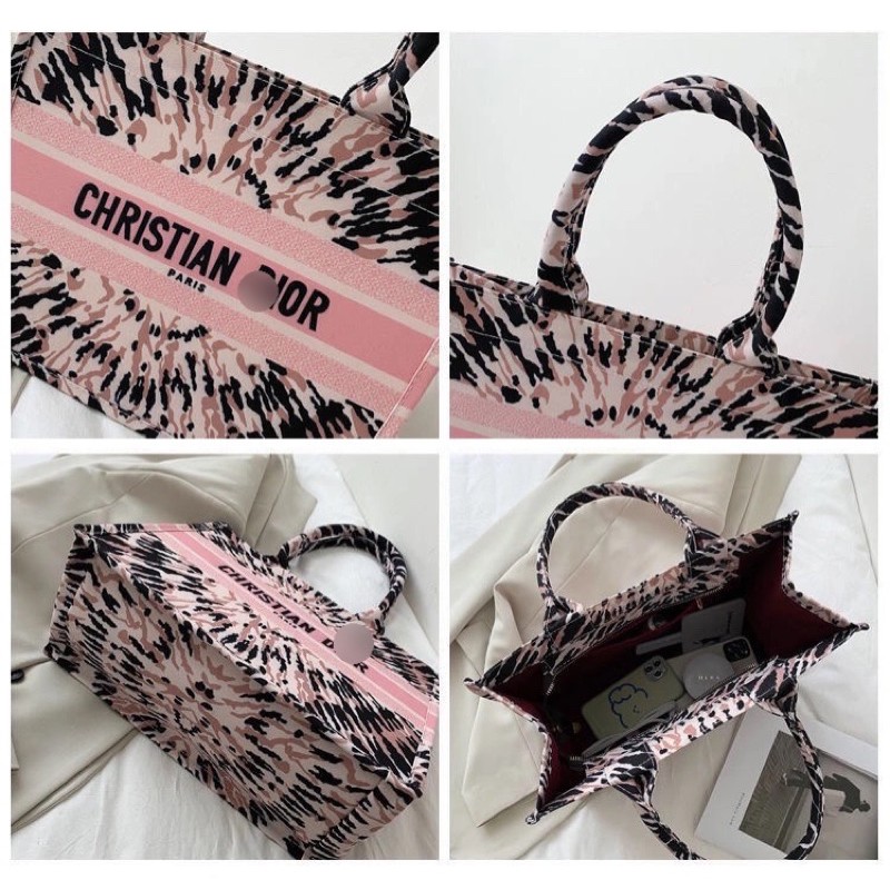 Túi xách BOOK TOTE phối hoa sang chảnh bắt mắt