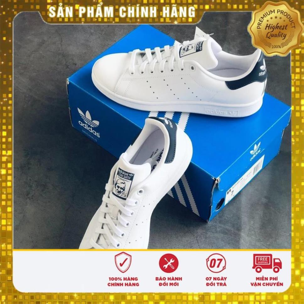 Giày Adidas 🔴FREESHIP🔴Adidas Stan Smith Green Chính Hãng - Giày Stan Smith Gót Xanh Lá Chuẩn Auth [M20324] - bh12