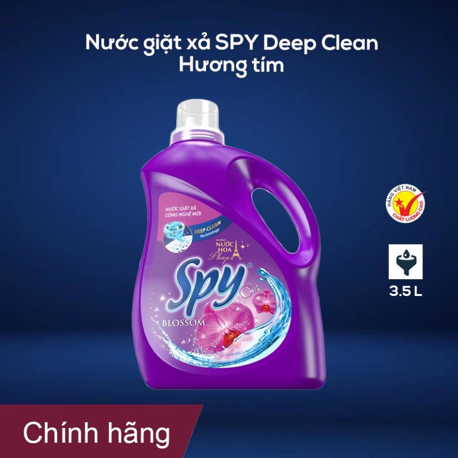 Nước giặt xả SPY Deep Clean - Tím (blossom) 3500ml