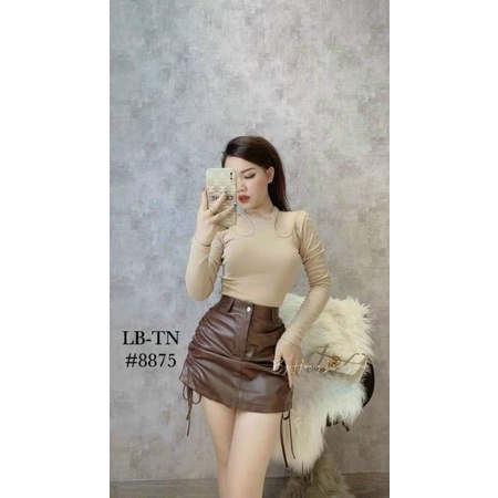 Chân Váy Da Nữ Cạp Cao Dáng Chữ A Ngắn Rút Dây Hông Đủ Size - Hl | BigBuy360 - bigbuy360.vn