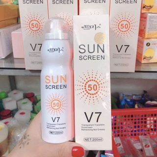 Xịt chống nắng body v7 sun screen - xịt chống nắng hàn quốc v7