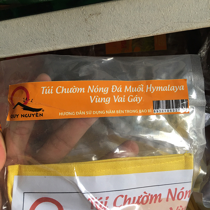 Túi chườm nóng muối Himalaya vùng gáy Quy Nguyên