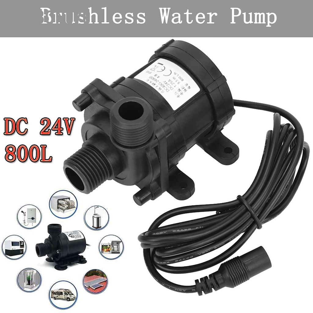 🌟Hàng HOT Máy bơm nước DC không chổi than mini DC 24V 750L / H cho đài phun nước chìm cực kỳ yên tĩnh