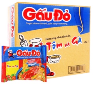 Thùng Mì Gấu Đỏ Tôm Và Gà/ Gà Sợi Phở (30gói)