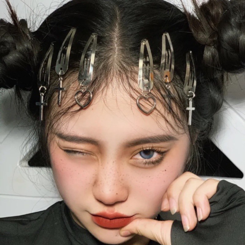 Kẹp tóc thánh giá phong cách cá tính độc đáo 191094