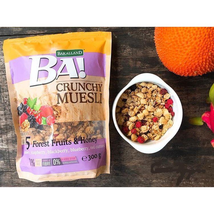 Ngũ cốc Trái cây Bakalland Muesli 300g - Forest fruits (Tím) | BigBuy360 - bigbuy360.vn