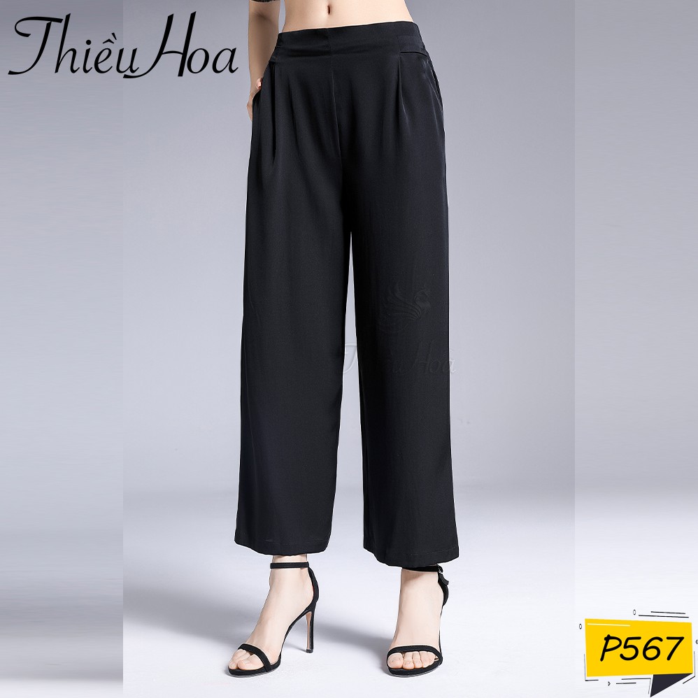 Quần Culottes Vải Chéo Ý Tôn Dáng Thiều Hoa P567