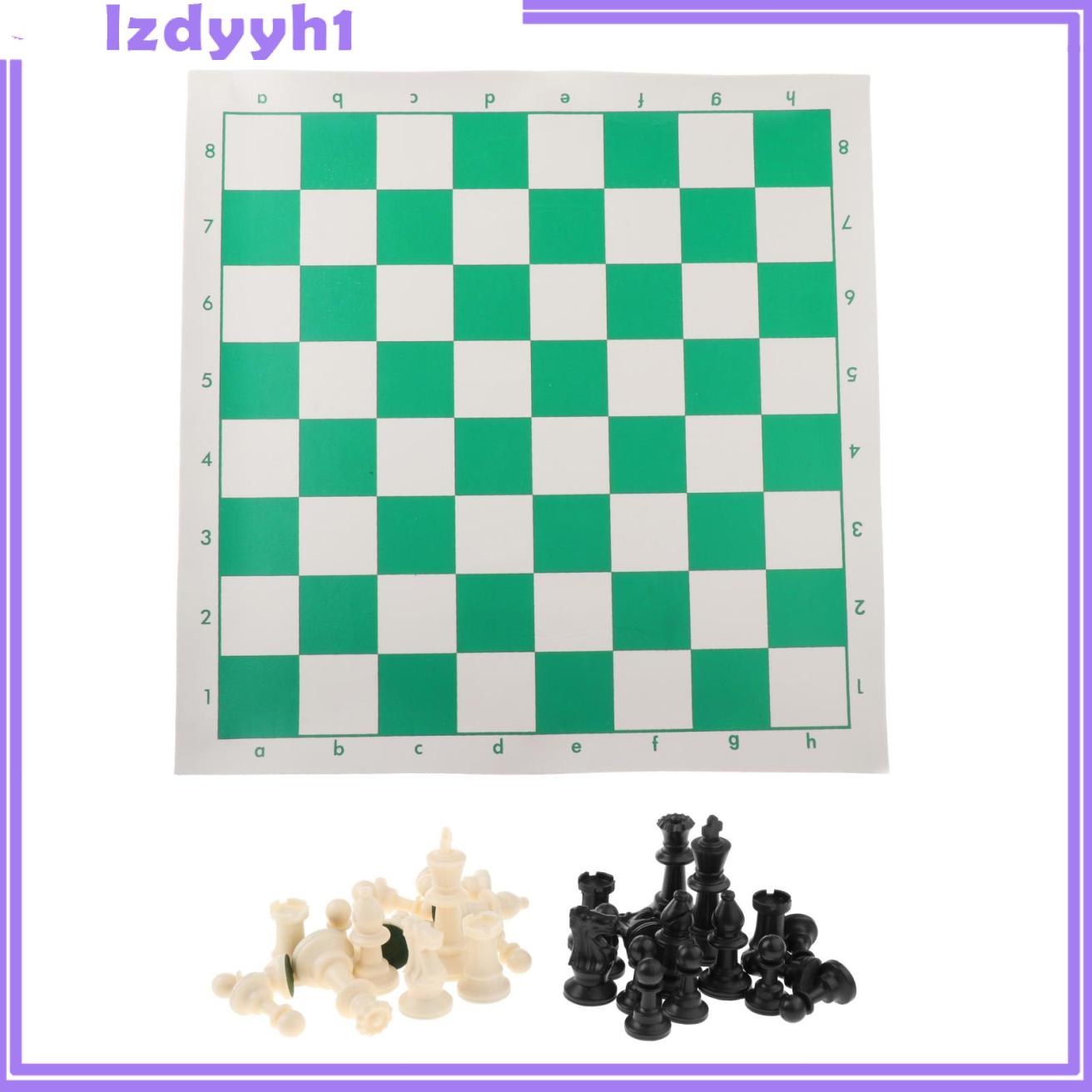 JoyDIY FOLDING PORTABLE CHESS SET BOARD GAME 15X3 INCH TOURNAMENT FOR KIDS HOME PARTY