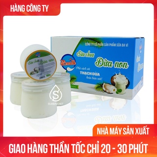 Sữa Chua Dừa Non Ba Vì - Zmilk - Thùng 12 Hũ