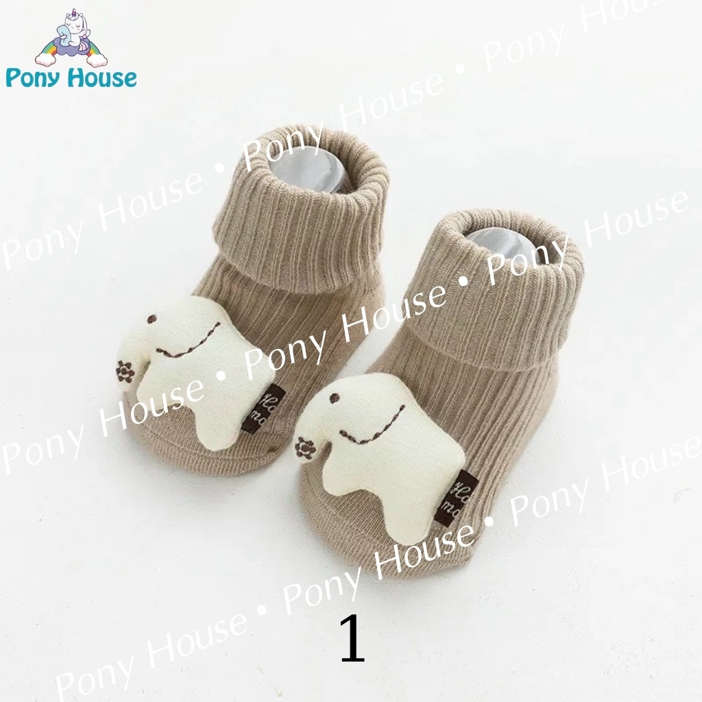 Tất Len Tăm Cao Cổ Hình Thú Ngộ Nghĩnh Siêu Co Giãn, Mềm Mịn Cho Bé Trai, Bé Gái Từ Sơ Sinh - 1 tuổi (Full Mẫu)