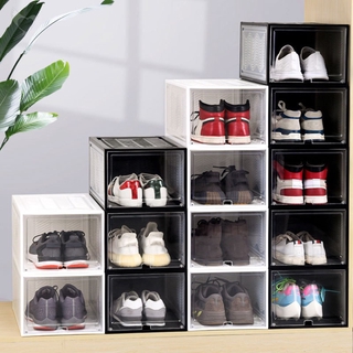 [d] Big Size Shoe Box Shoe Storage Organizers Stackable Clear Shoe Storage Box Rack Clear Drawer