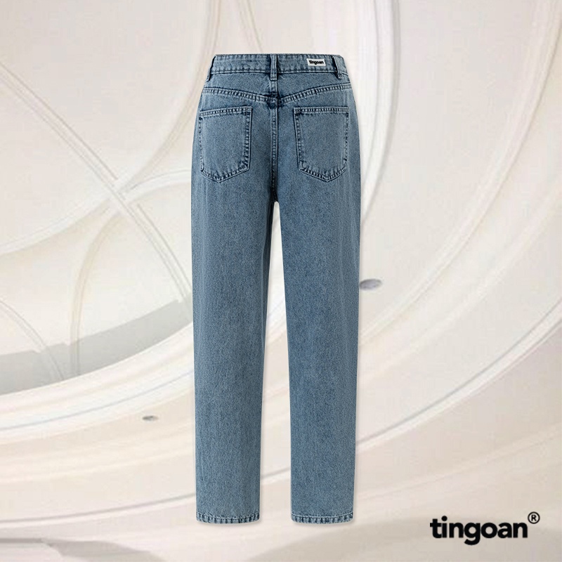 TINGOAN®  - Quần bò ống xuông xanh tingoan LIQUID LOVE JEANS/BLUE