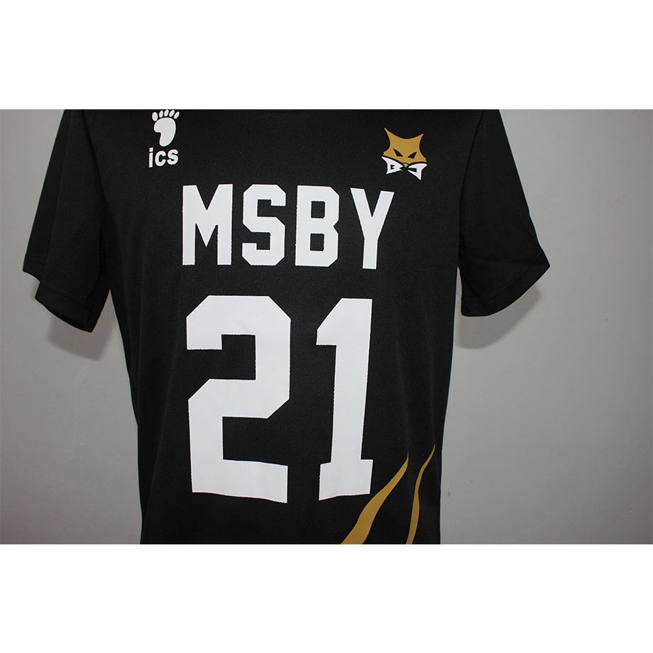 Bộ đồ hóa trang Haikyuu MSBY Shoyo Atsumu Sakusa tay ngắn màu đen