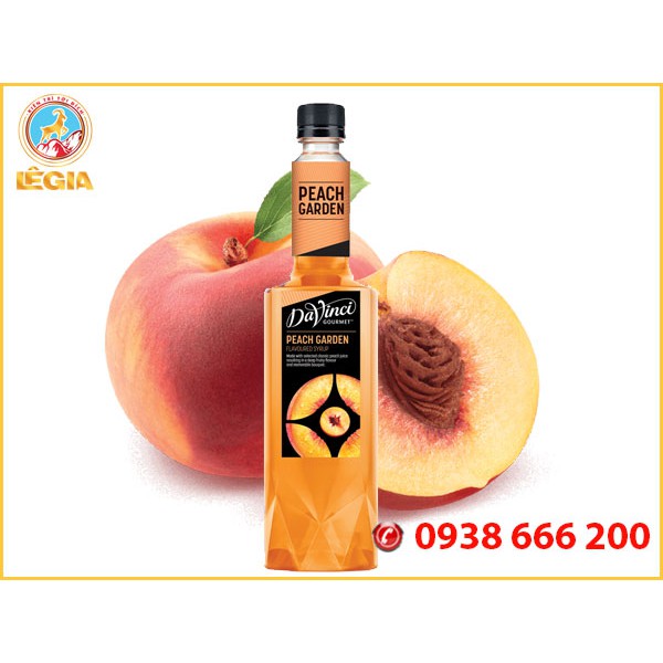 SIRO DAVINCI ĐÀO 750ML (PEACH GARDEN SYRUP)