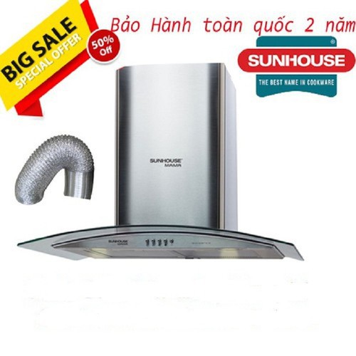 [Mã ELMS05 giảm 5% đơn 300k]Máy hút mùi kính cong SUNHOUSE MAMA MM6719-70