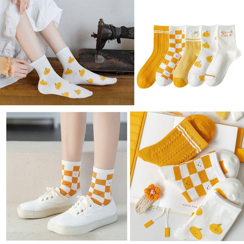 1 Đôi Tất Ống Thoáng Khí Thấm Hút Mồ Hôi Thời Trang