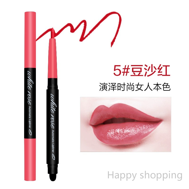 (Hàng Mới Về) Set 6 Chì Kẻ Viền Môi Dưỡng Ẩm Lâu Trôi Kèm Cọ Tiện Dụng | BigBuy360 - bigbuy360.vn