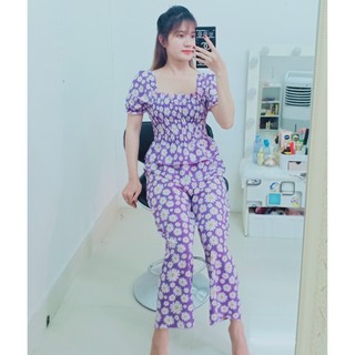 SÉT BỘ QUẦN ỐNG RỘNG KATE LỤA HOT TREND
