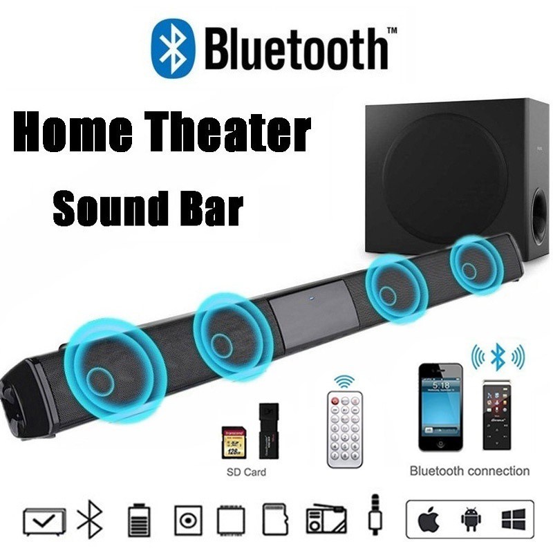 Rạp hát tại nhà Hệ thống loa soundbar Rạp hát tại nhà Bluetooth không dây Hệ thống loa Sound Bar TV rạp hát tại nhà Loa siêu trầm