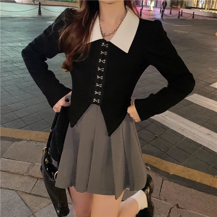 Áo Sơ Mi Tay Phồng Cổ POLO Phong Cách Phương Tây Mới Dành Cho Nữ