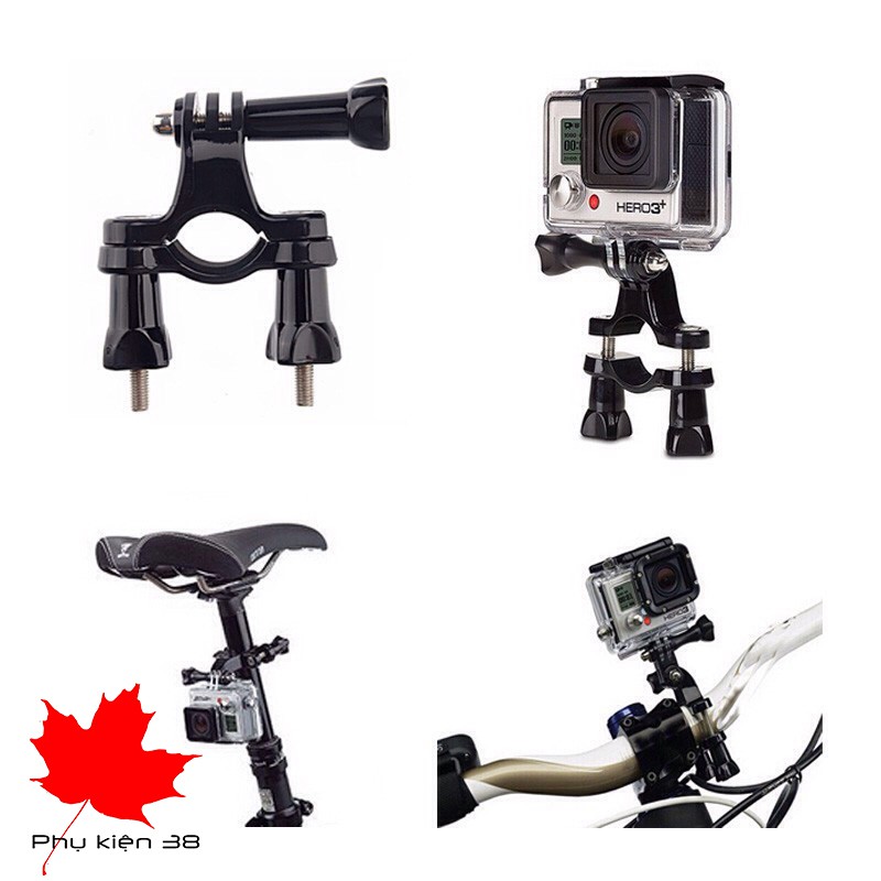 Giá đỡ gắn gopro lên tay lái xe đạp, kẹp tay lái xe máy cho camera hành trình, gopro, eken, sjcam,... | BigBuy360 - bigbuy360.vn