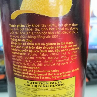 Snack Khoai Tây Slide Vị Thơm Cay (Lon 75g)