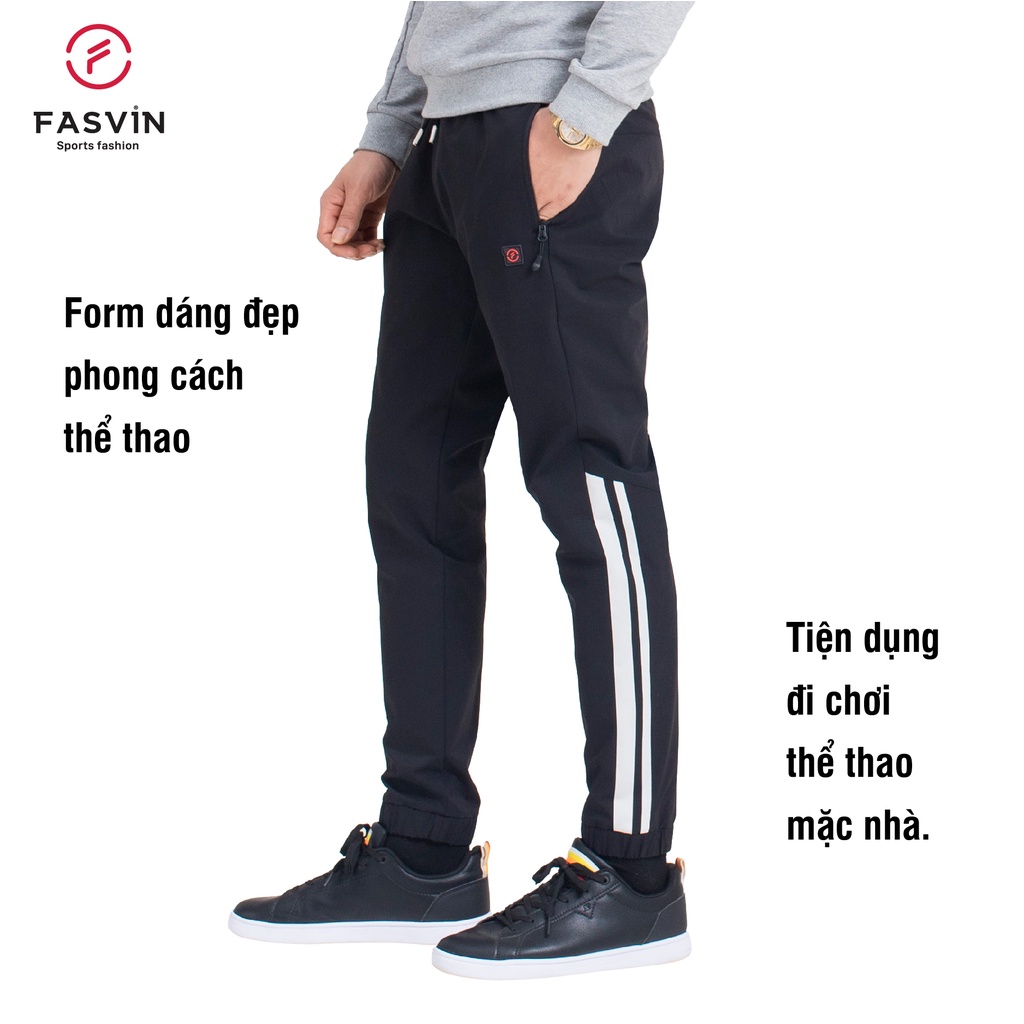 Quần thể thao nam Fasvin DC20453.HN vải gió chun 01 lớp dầy dặn co giãn thoải mái