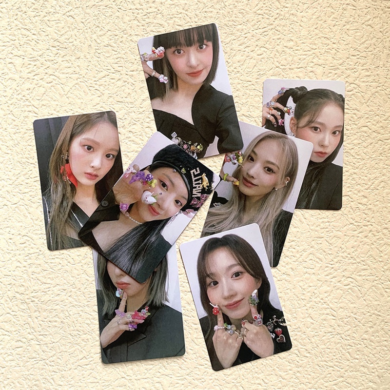 Set 7 Tấm Thẻ Ảnh In Hình Các Thành Viên Nhóm Nhạc Kpop Nmixx