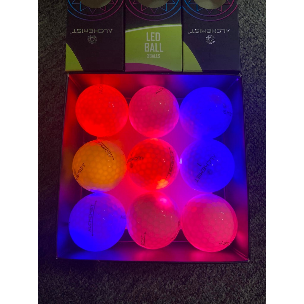 Set 3 quả Bóng Golf sáng Alchemist mix 3/5 màu Hàn Quốc chính hãng