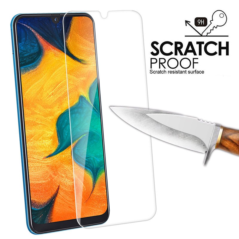 Kính cường lực bảo vệ màn hình Samsung Galaxy A50 A30 M20 M10 A7 A9 2018 kèm khăn cồn vệ sinh