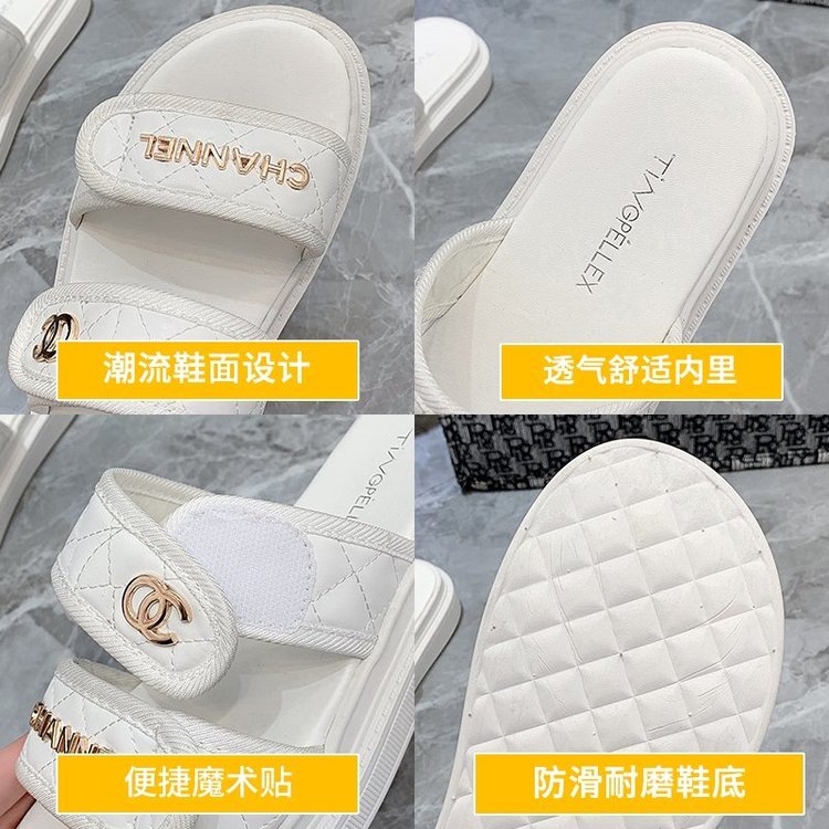 [ Mã 66CBSALE giảm 30K đơn 200K] Xăng đan Đế Bằng Mũi Tròn Thời Trang Cho Nữ | BigBuy360 - bigbuy360.vn