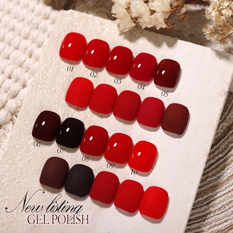 Sơn móng tay, sơn gel uv Angels chuỗi màu đỏ H5