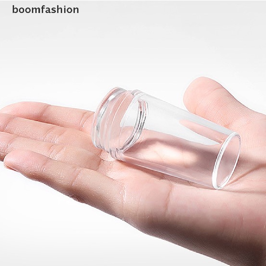 [boomfashion] Silicone Transparent Nail Art Stamping Kit Manicure Plate Stamp Polish Scraper [new]