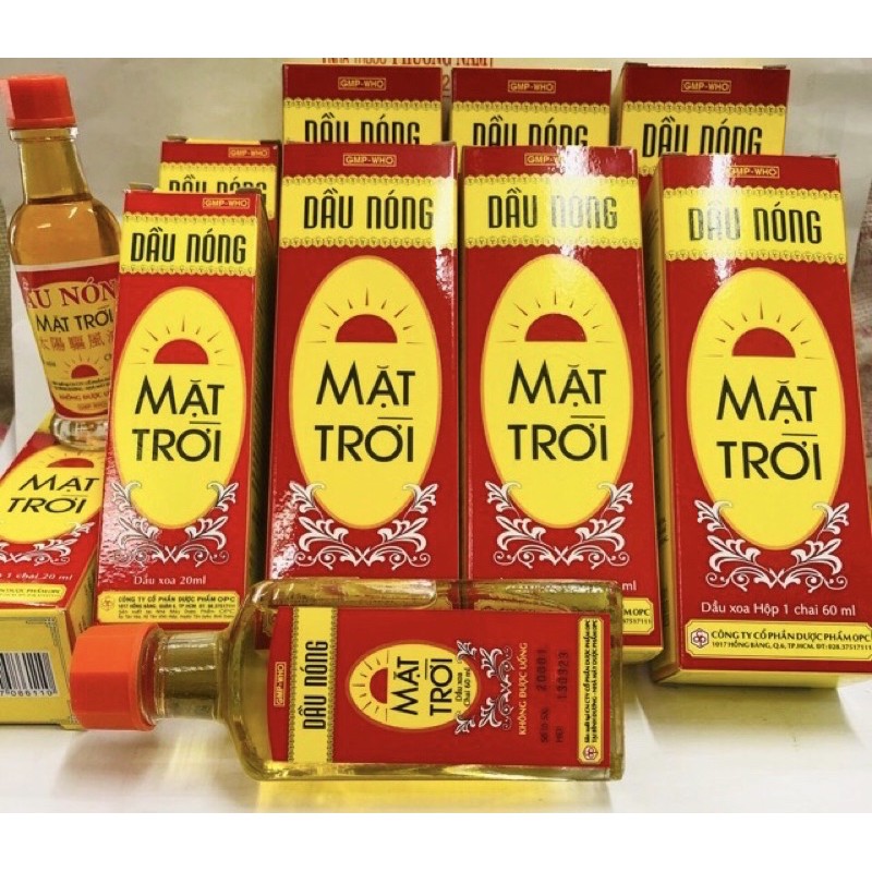 ✅{Chính hãng} Dầu nóng mặt trời chai lớn 60ml