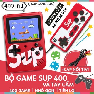 KM -  Máy chơi game đôi ( 2 người chơi) Sup 400 1+1 400 game - Tặng kèm 1 tay game rời