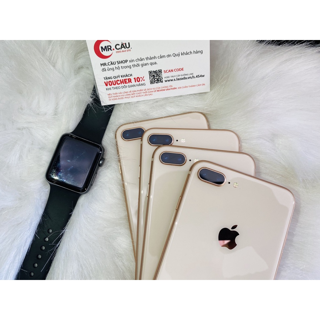 Điện thoại iPhone 8 Plus 64GB Quốc Tế  Zin 99% như Mới Ram 3Gb CPU A11 Tặng Phụ Kiện Ốp lưng Kính Cường Lực