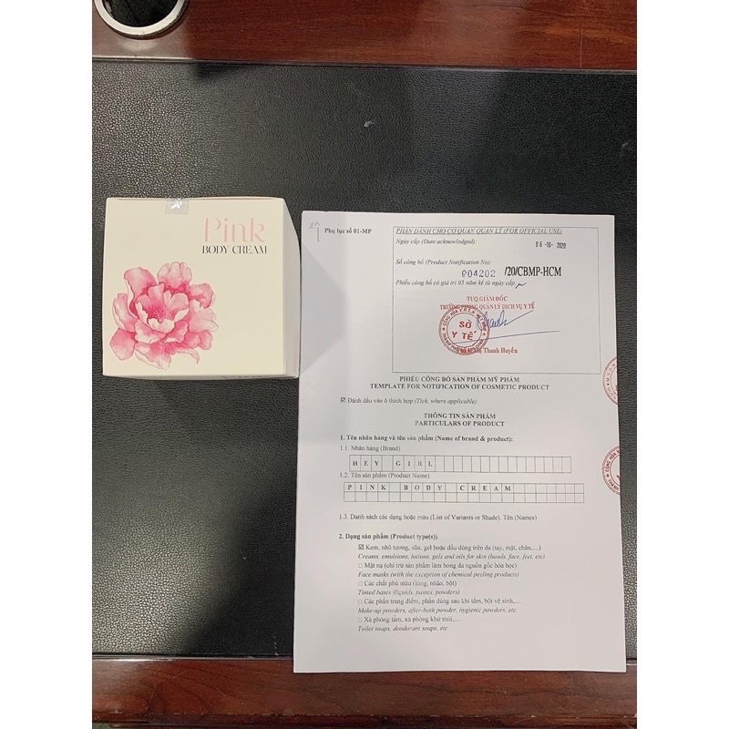 [Compo 4 món Kem body pink siêu trắng_Hàng chính hãng]
