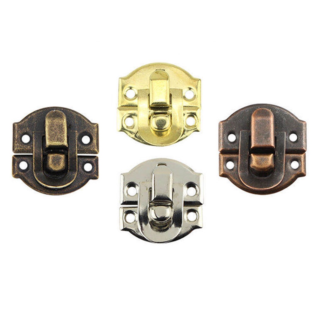 10 khóa hộp gỗ mini bằng kim loại nhiều màu DYRUIDOJ1