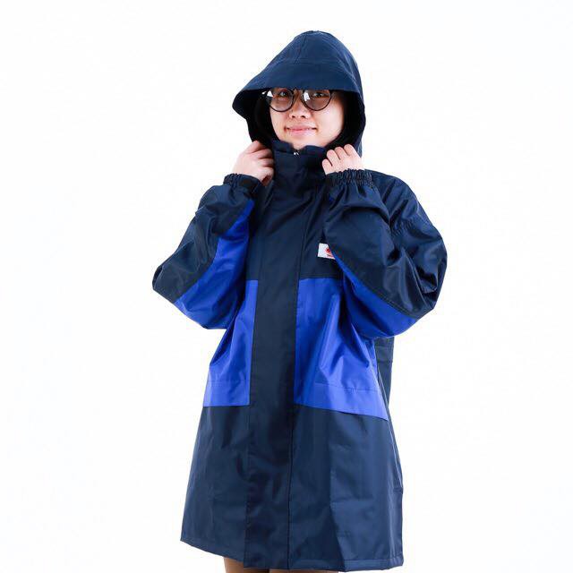 Áo Mưa Bộ KIM CƯƠNG Thời Trang 2 Lớp Siêu Chống Thấm Phối Màu Thời Trang Mũ Có Thể Tháo Rời