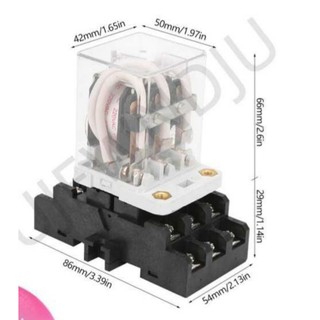 Relay, Role trung gian 11 chân 40A 12V 24V 220V JQX-38F