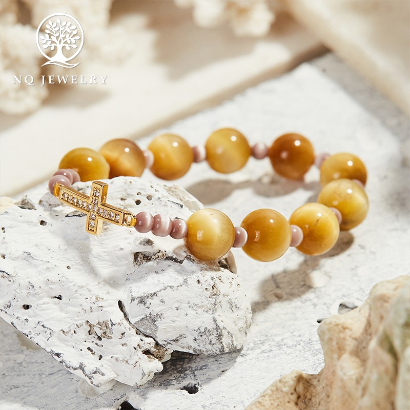 Vòng Mân Côi - Chuỗi Mân Côi MH Vàng Tâm 10mm đk 52mm - NQ Jewelry