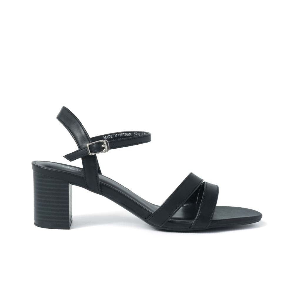 Xả Hàng- JUNO - Giày sandal gót vuông quai mặt bất đối xứng SD05044 - ,