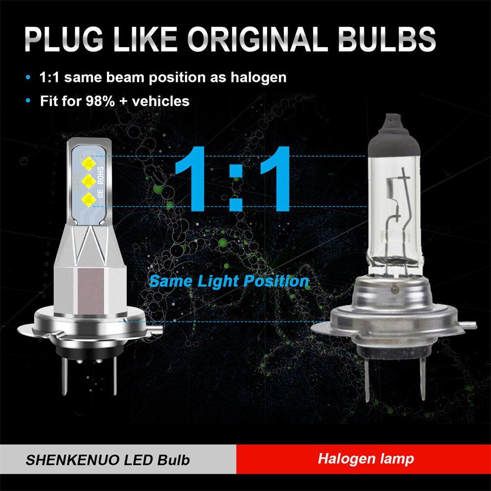 Set 2 Đèn Sương Mù 80W 2525 H4 H7 H8 H11 9005 9006 80W DRL Chuyên Dụng Cho Xe Hơi