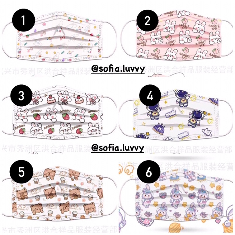 |ORDER| KHẨU TRANG HOẠT HÌNH DỄ THƯƠNG CHO NGƯỜI LỚN