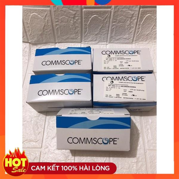 Hạt Mạng COMMSCOPE Cat5 Cao Cấp Chính Hãng Chân Đồng Túi 100 Hạt