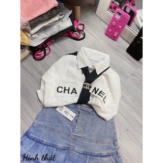 ÁO SƠ MI CROPTOP PHỐI CÀ VẠT HOT