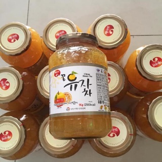 Mật ong chanh đào Hàn Quốc hũ 1kg date 2021