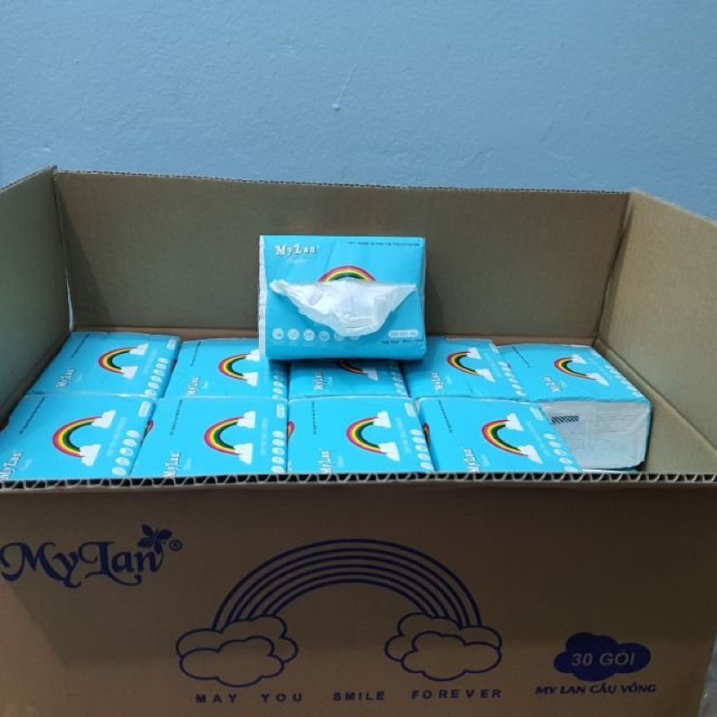 GIẤY ĂN CẦU VỒNG MY LAN 2 GÓIFREE SHIPMỀM MỊN,SIÊU DAI